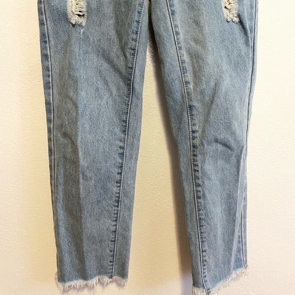 Shein High Waisted Mom Jean Distressed Size XS - Picture 3 of 15
